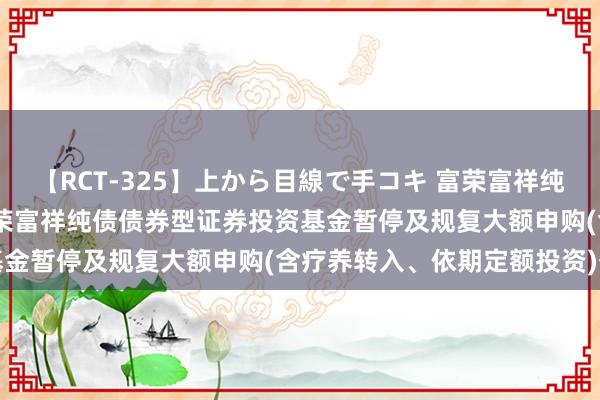 【RCT-325】上から目線で手コキ 富荣富祥纯债A,富荣富祥纯债C: 富荣富祥纯债债券型证券投资基金暂停及规复大额申购(含疗养转入、依期定额投资)公告