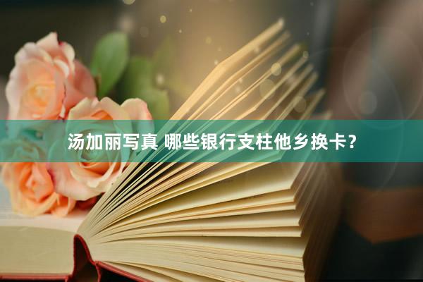 汤加丽写真 哪些银行支柱他乡换卡？