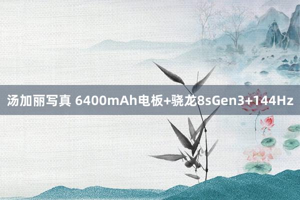 汤加丽写真 6400mAh电板+骁龙8sGen3+144Hz
